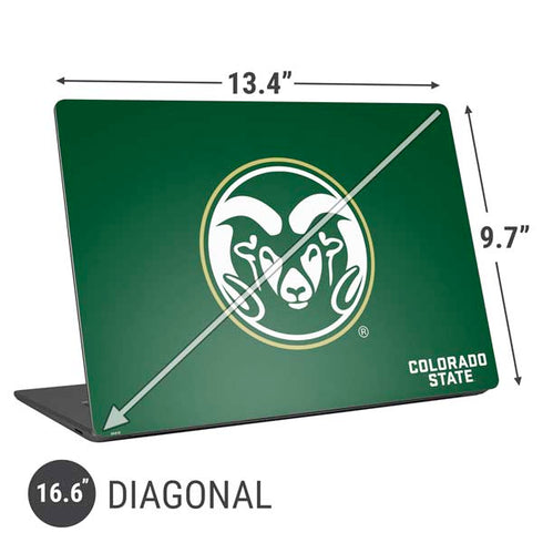 Colorado State University CSU Rams Logo Universal Laptop 16.6in (13.4 x 9.7in) Skin